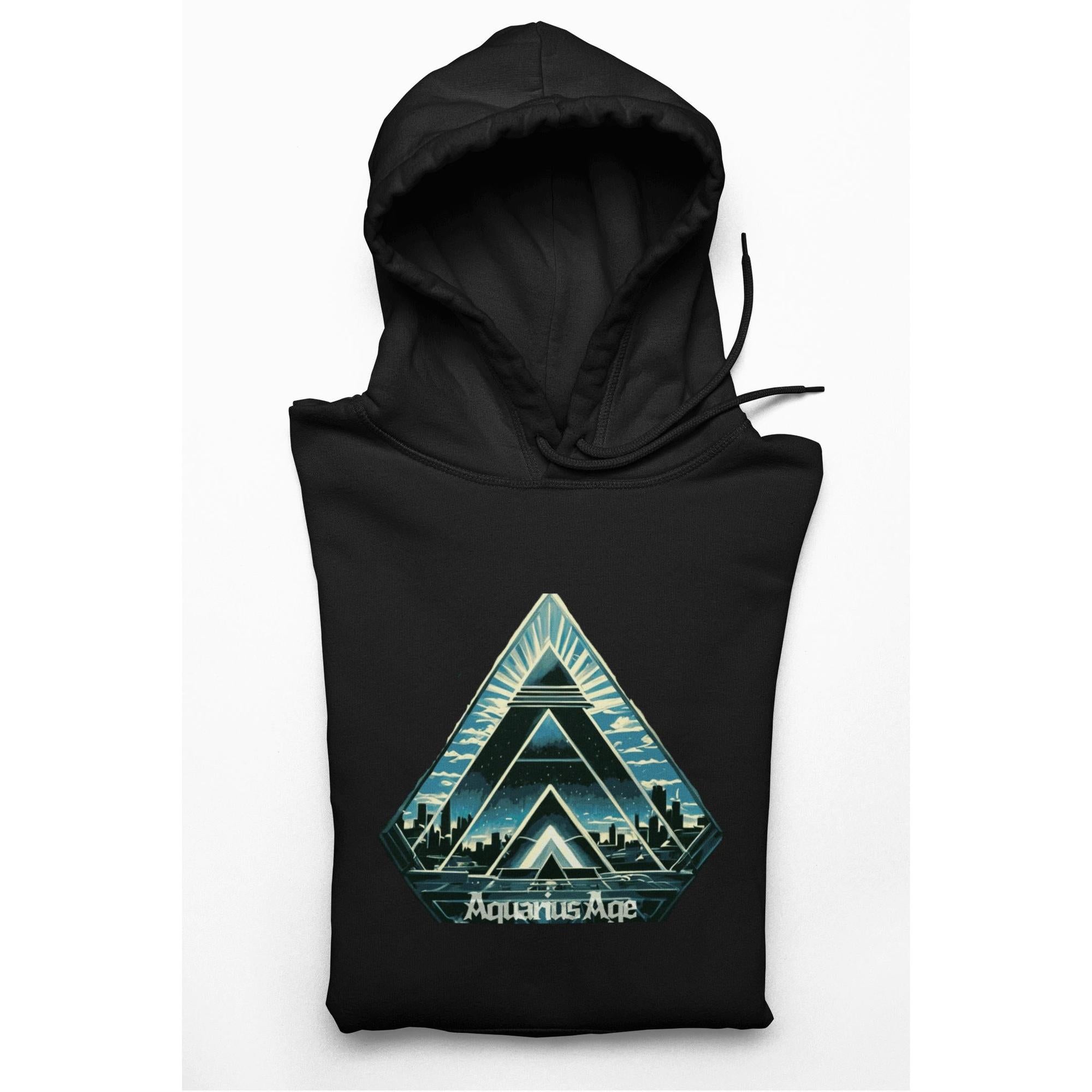 Aquarius Age Hoodie – Digital Pyramid | Artists’ Armory