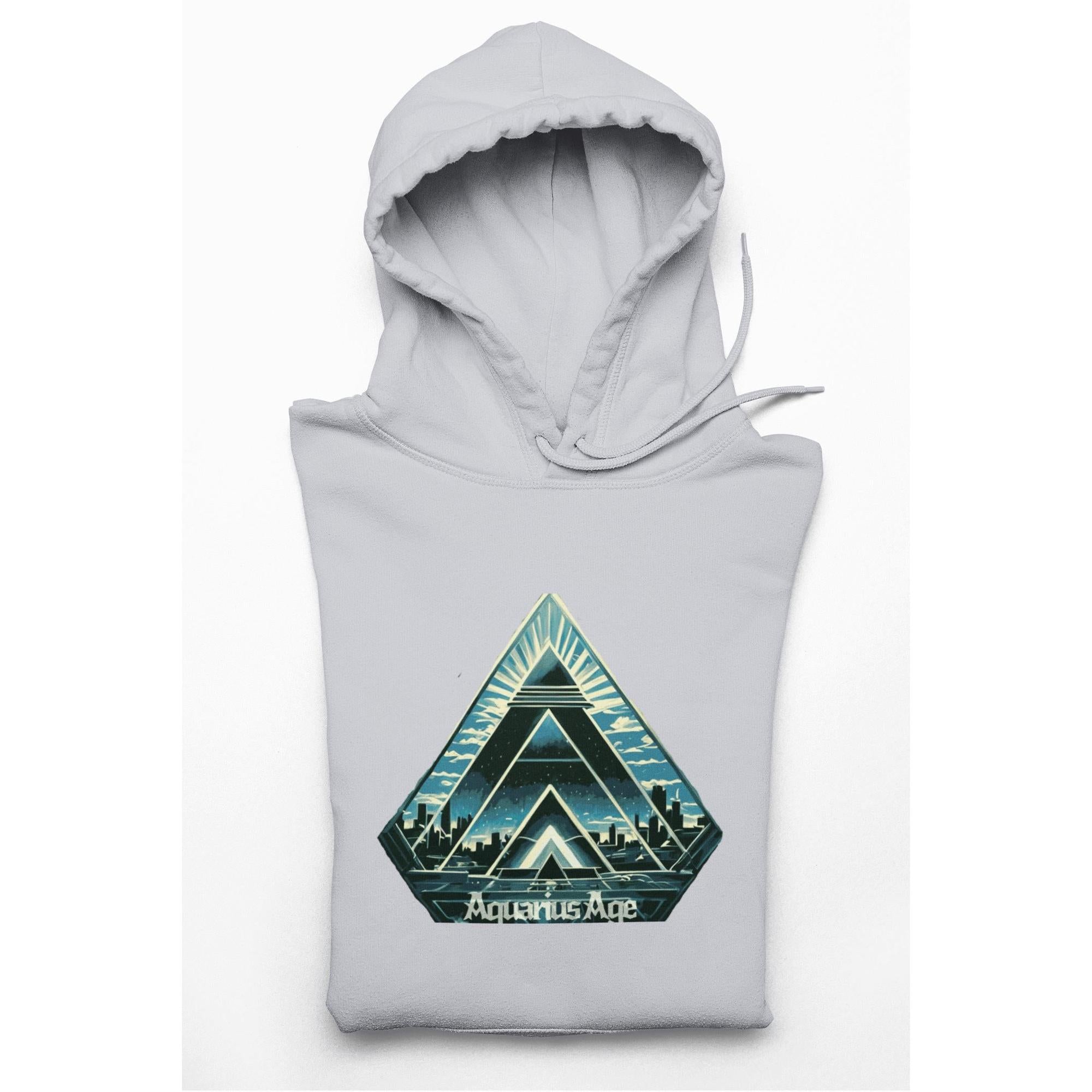 Aquarius Age Hoodie – Digital Pyramid | Artists’ Armory
