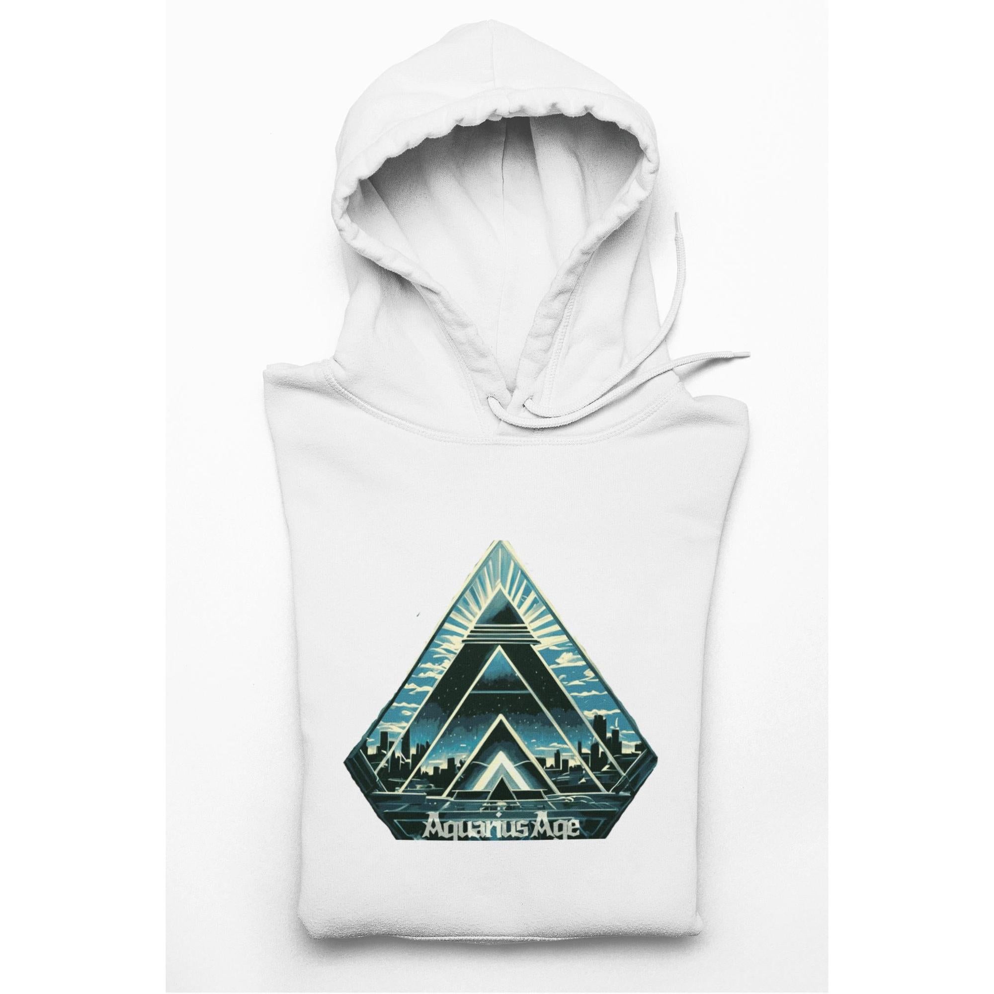 Aquarius Age Hoodie – Digital Pyramid | Artists’ Armory