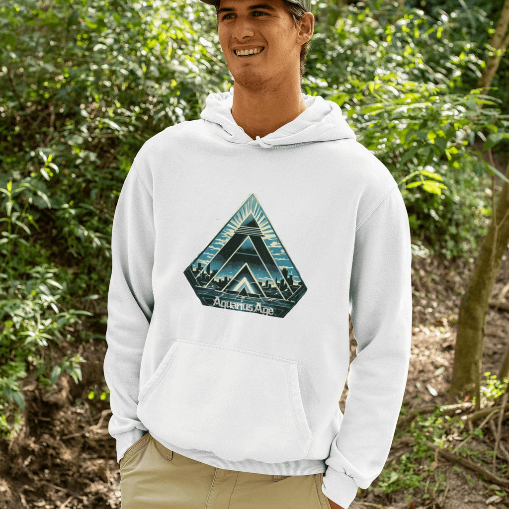 Aquarius Age Hoodie – Digital Pyramid | Artists’ Armory