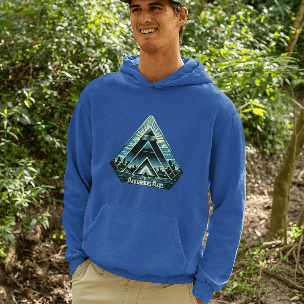Aquarius Age Hoodie – Digital Pyramid | Artists’ Armory