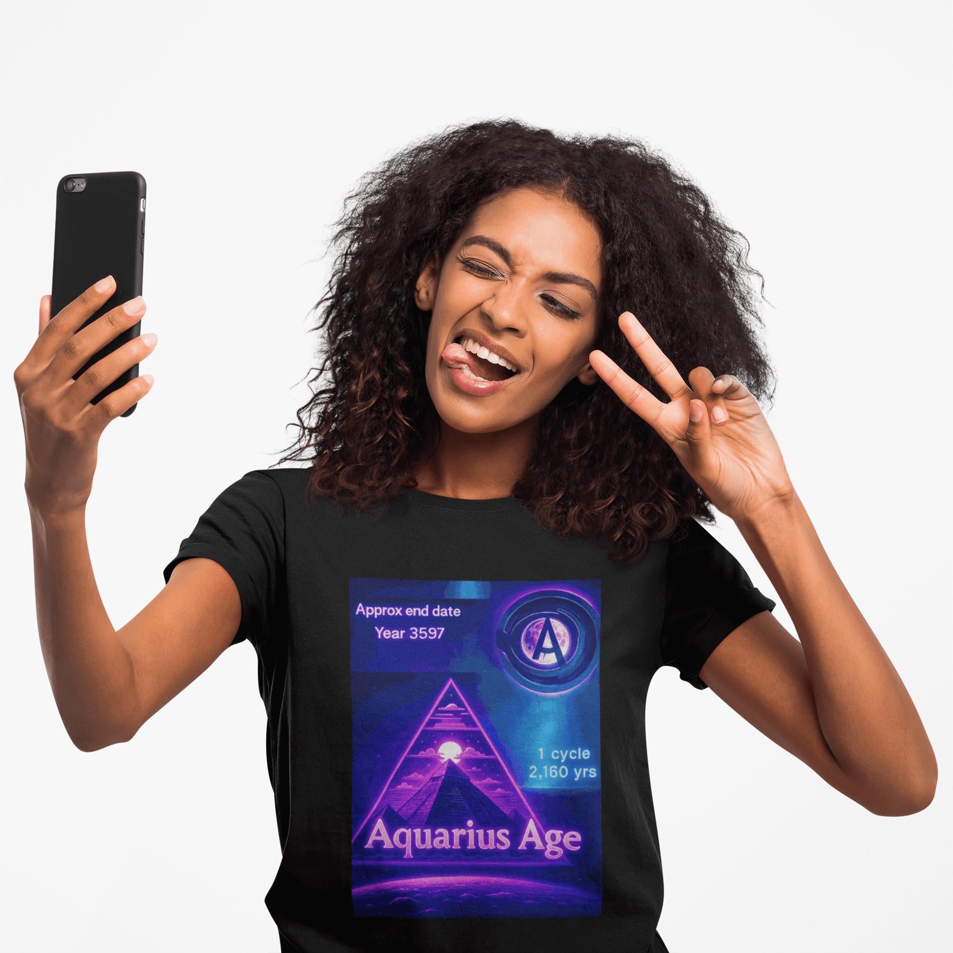 Aquarius Age – Zodiac Graphic Tee | Artists’ Armory