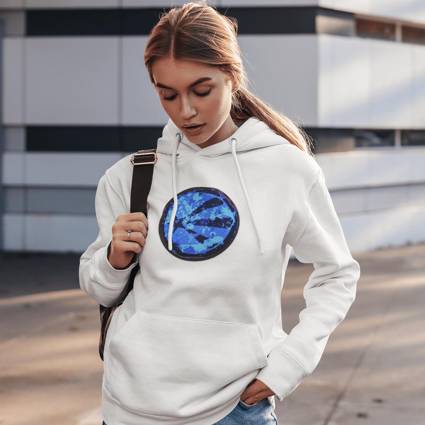 Blue Futurist Starburst Hoodie | Artists' Armory