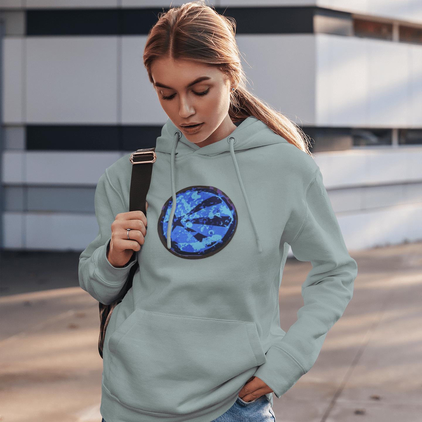 Blue Futurist Starburst Hoodie | Artists' Armory