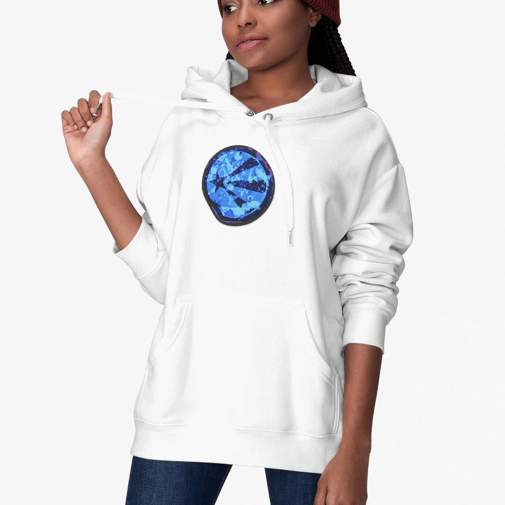 Blue Futurist Starburst Hoodie | Artists' Armory