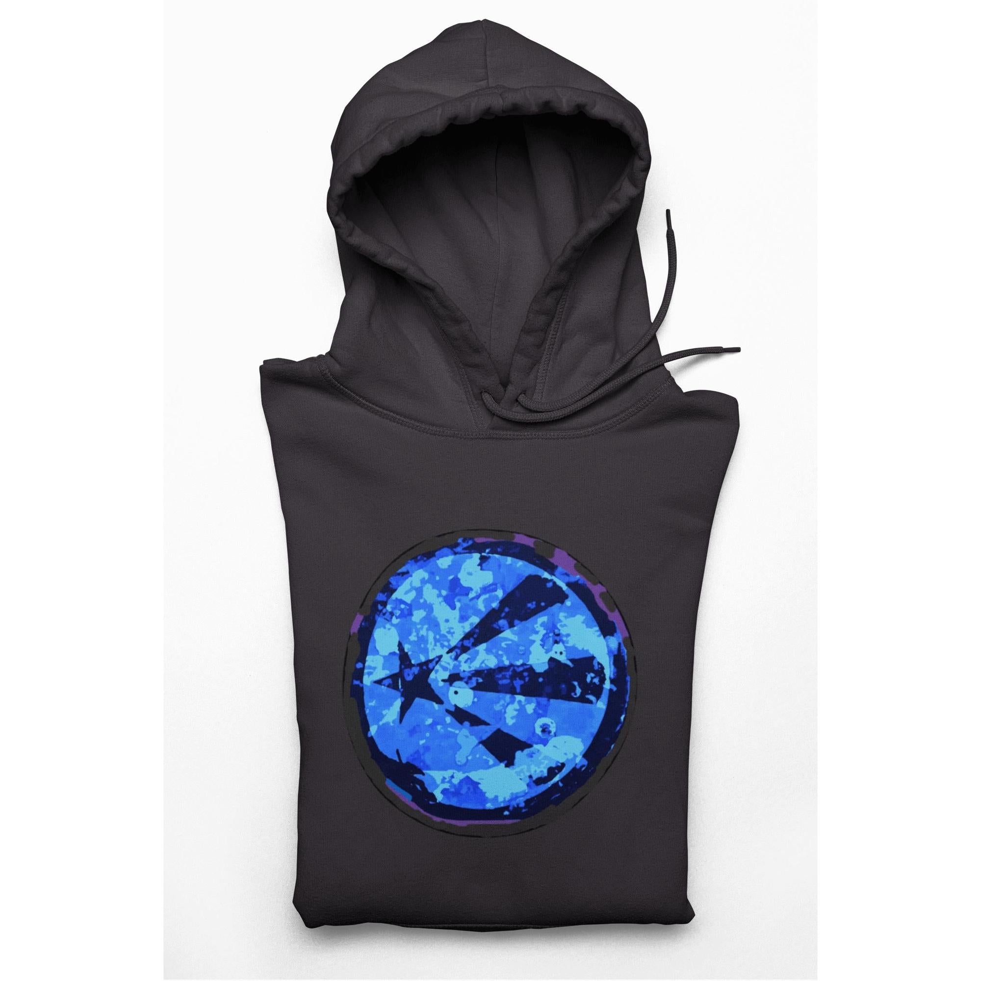 Blue Futurist Starburst Hoodie | Artists' Armory