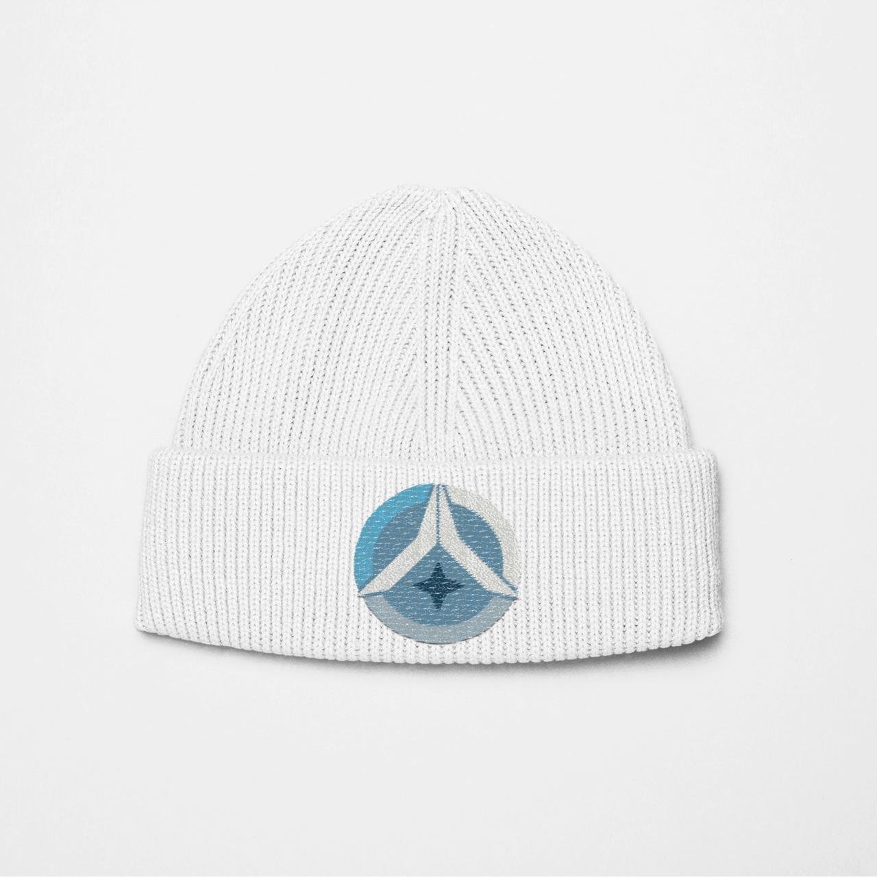 Cosmic Prayer White Beanie | Artists’ Armory