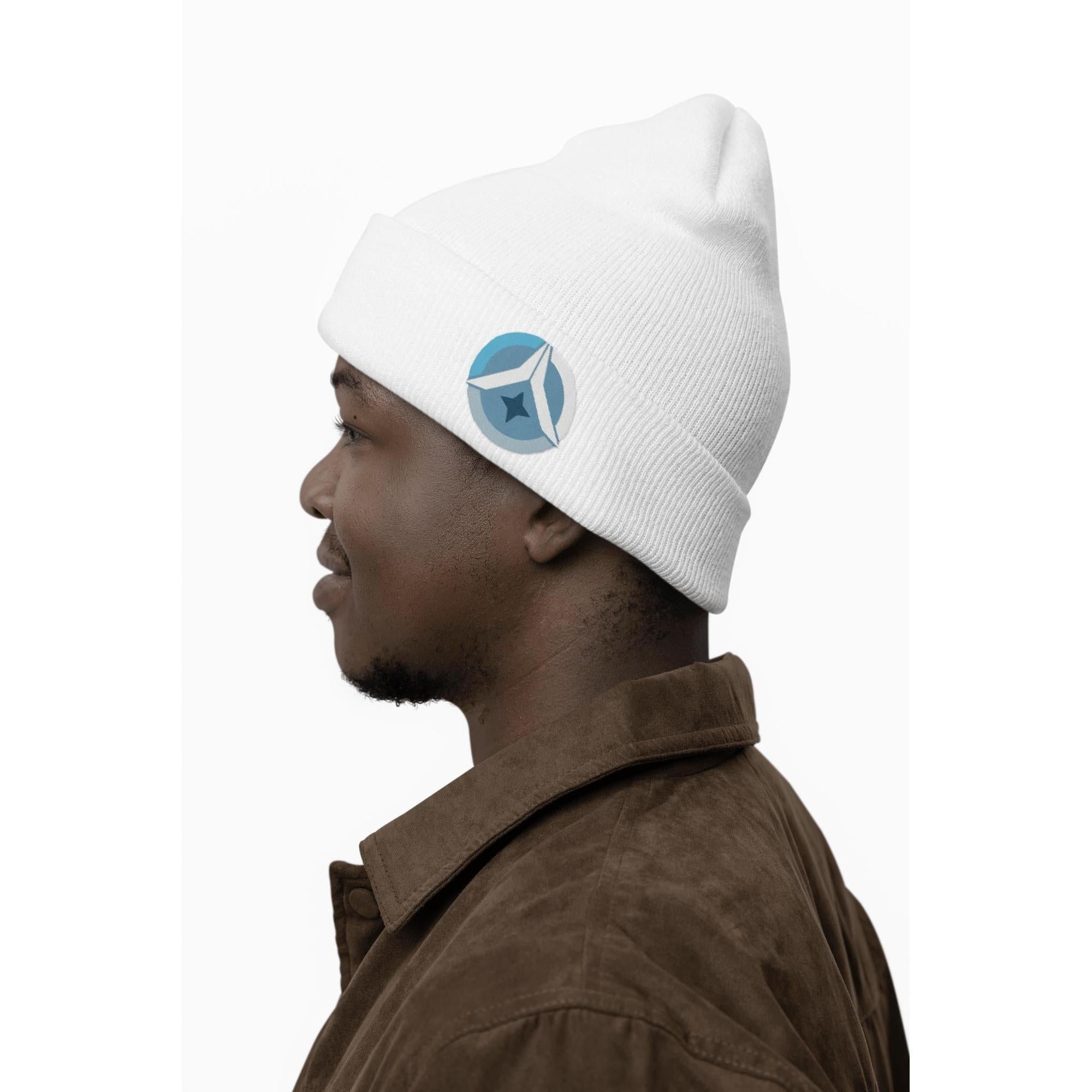 Cosmic Prayer White Beanie | Artists’ Armory
