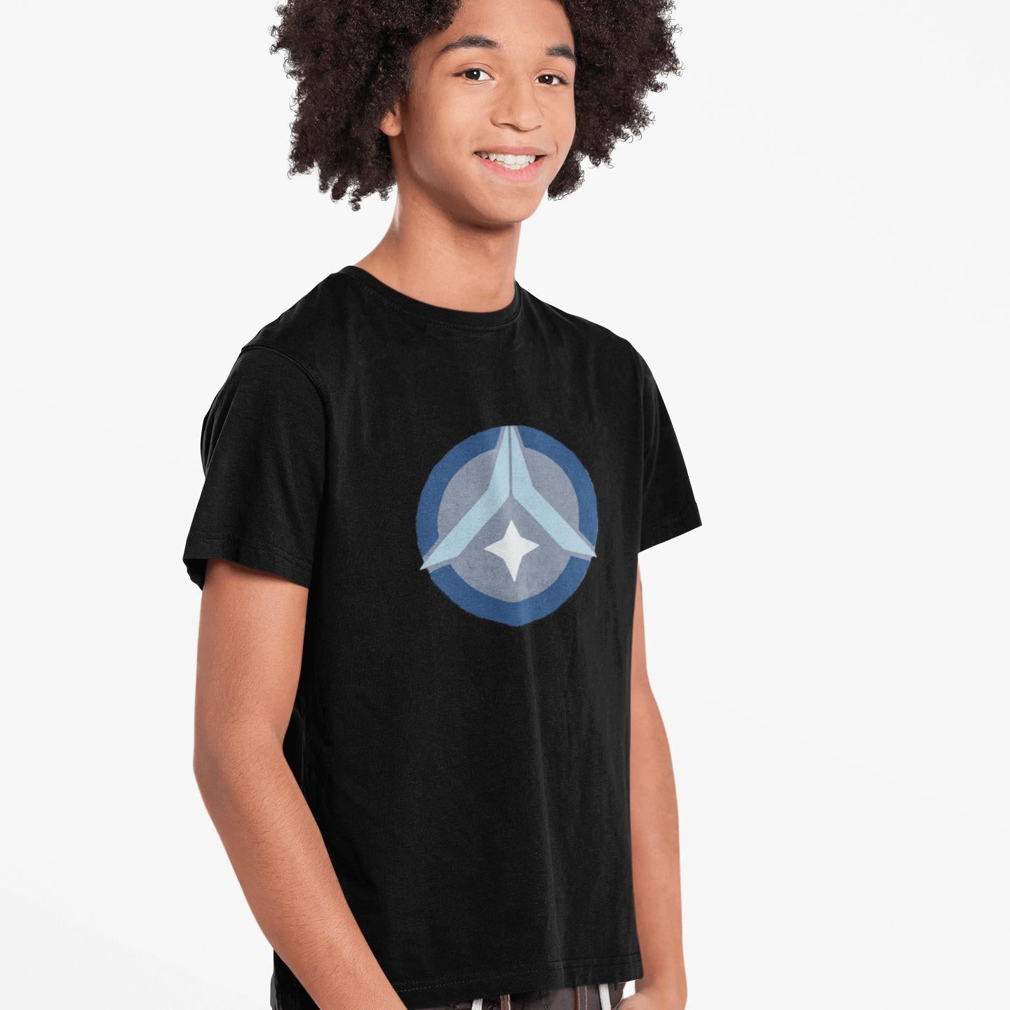 Cosmic Prayer Youth Tee – Tropical Blue | Artists’ Armory