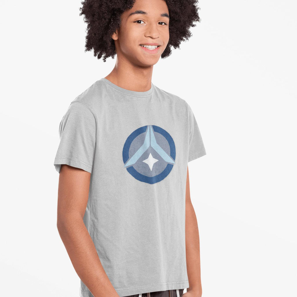 Cosmic Prayer Youth Tee – Tropical Blue | Artists’ Armory