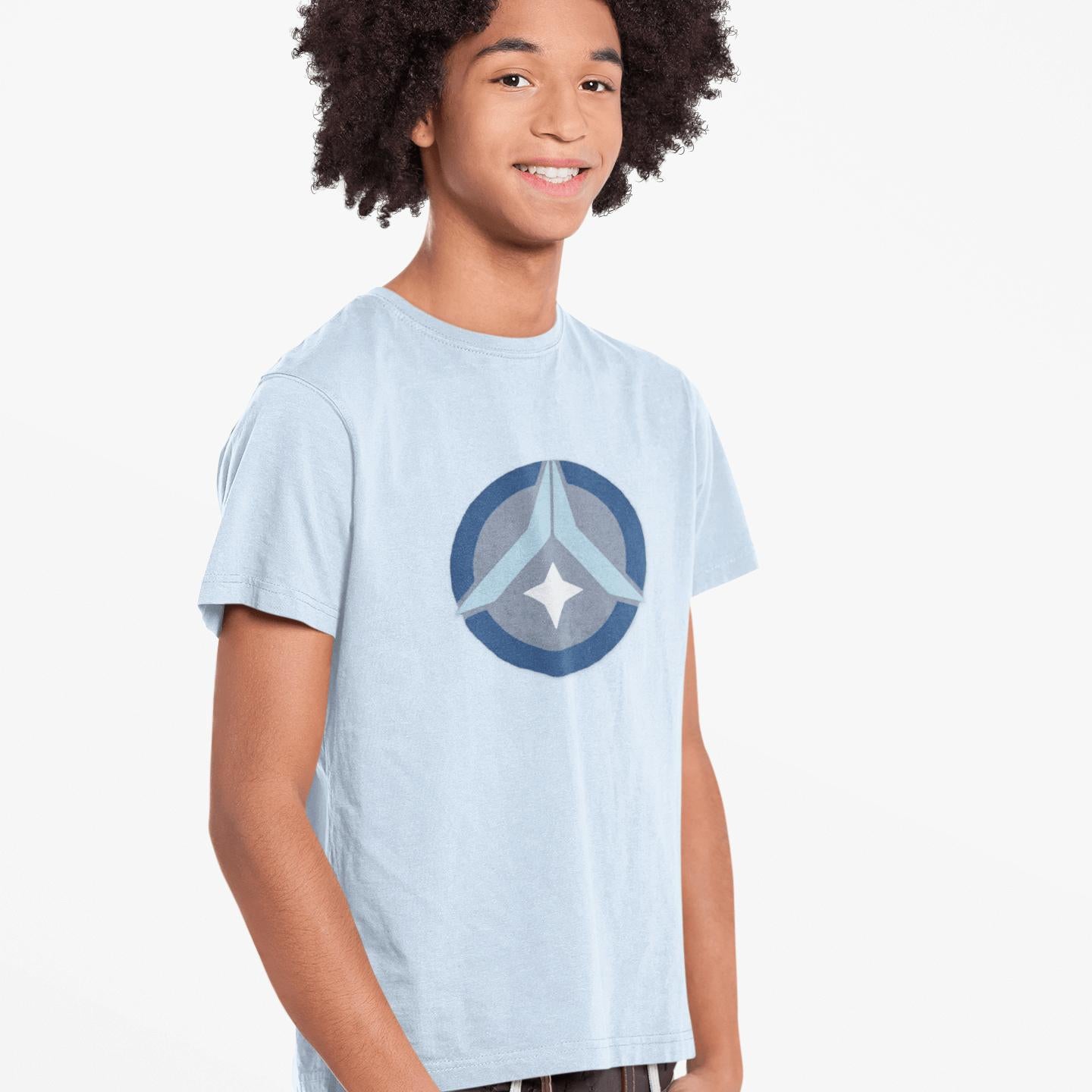 Cosmic Prayer Youth Tee – Tropical Blue | Artists’ Armory