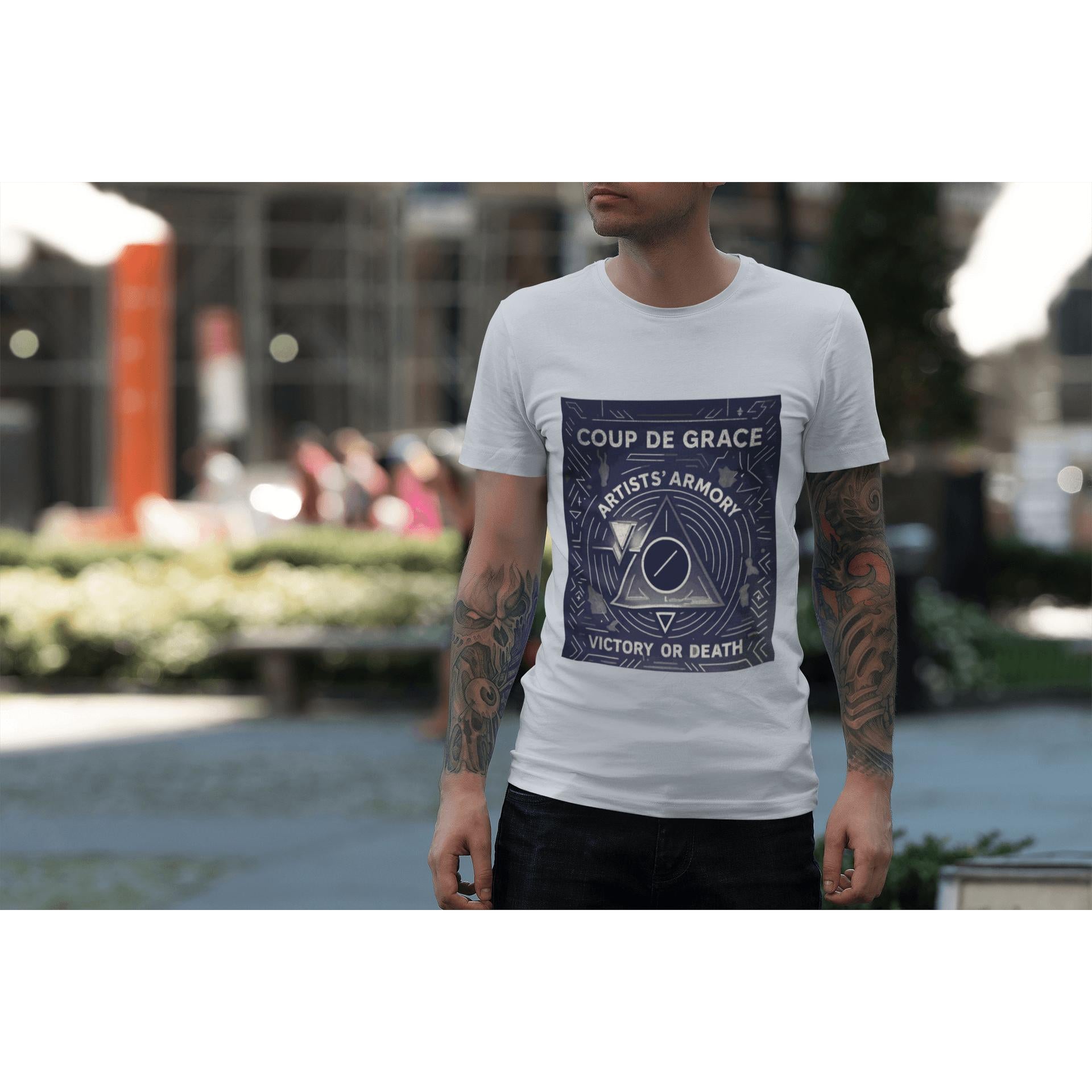 Coup de Grâce Indigo Pyramid Tee | Artists’ Armory