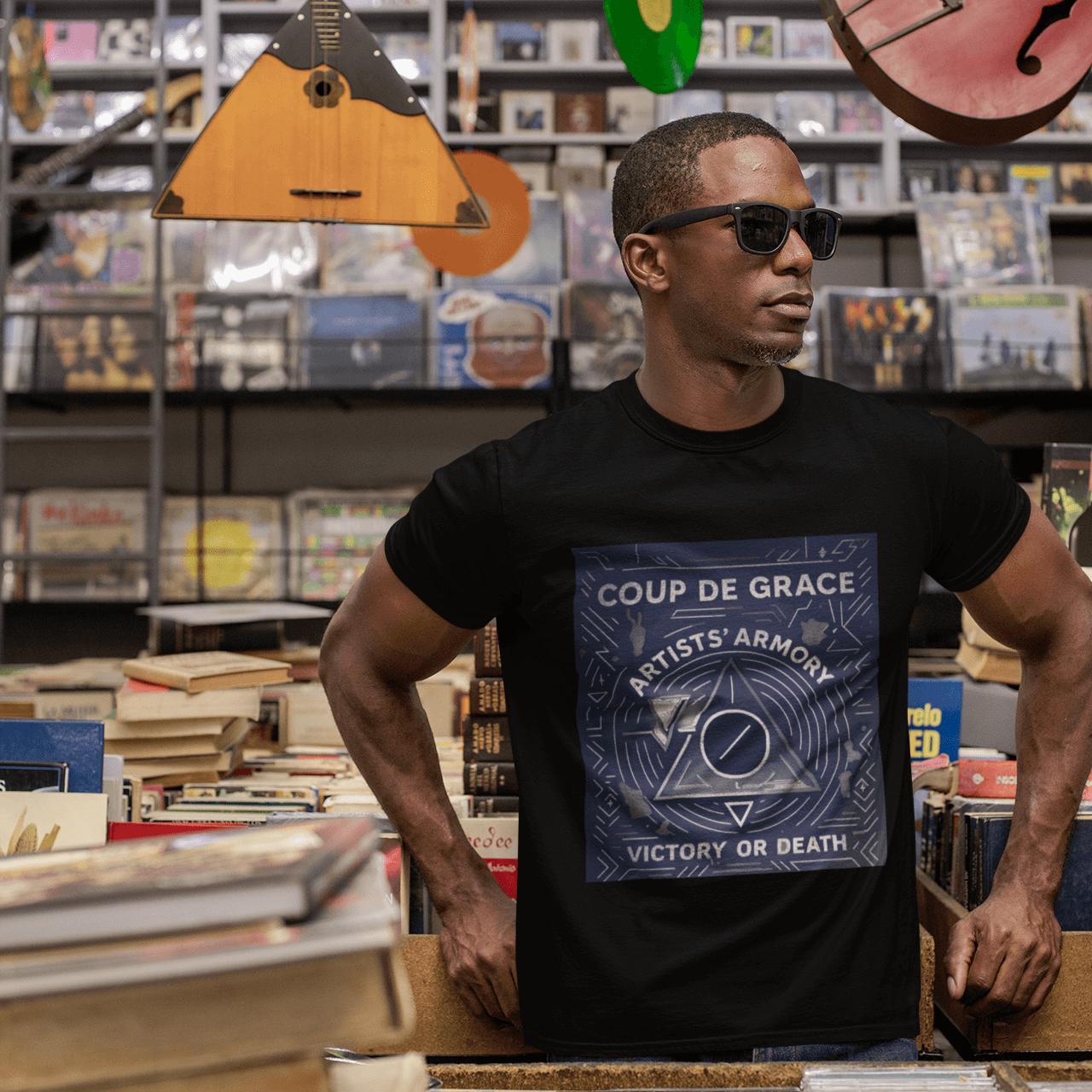 Coup de Grâce Indigo Pyramid Tee | Artists’ Armory