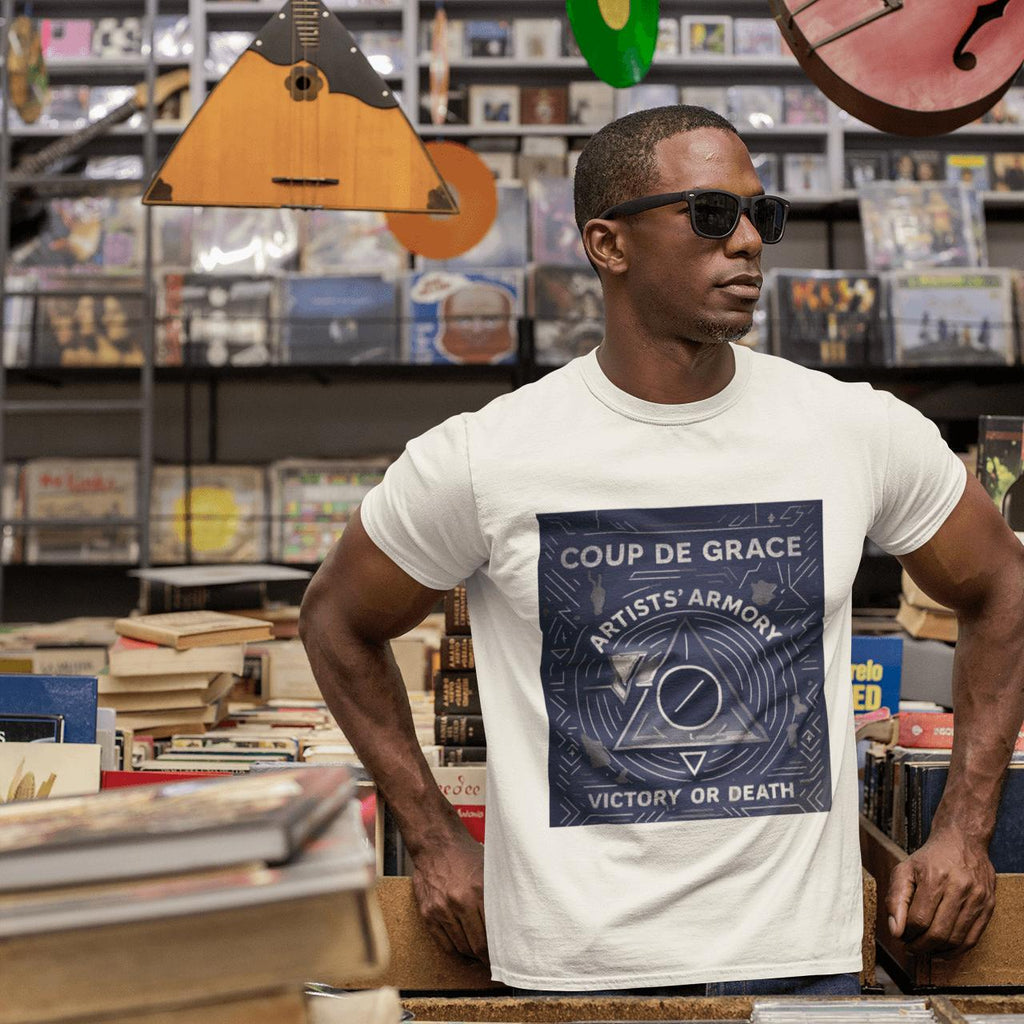 Coup de Grâce Indigo Pyramid Tee | Artists’ Armory