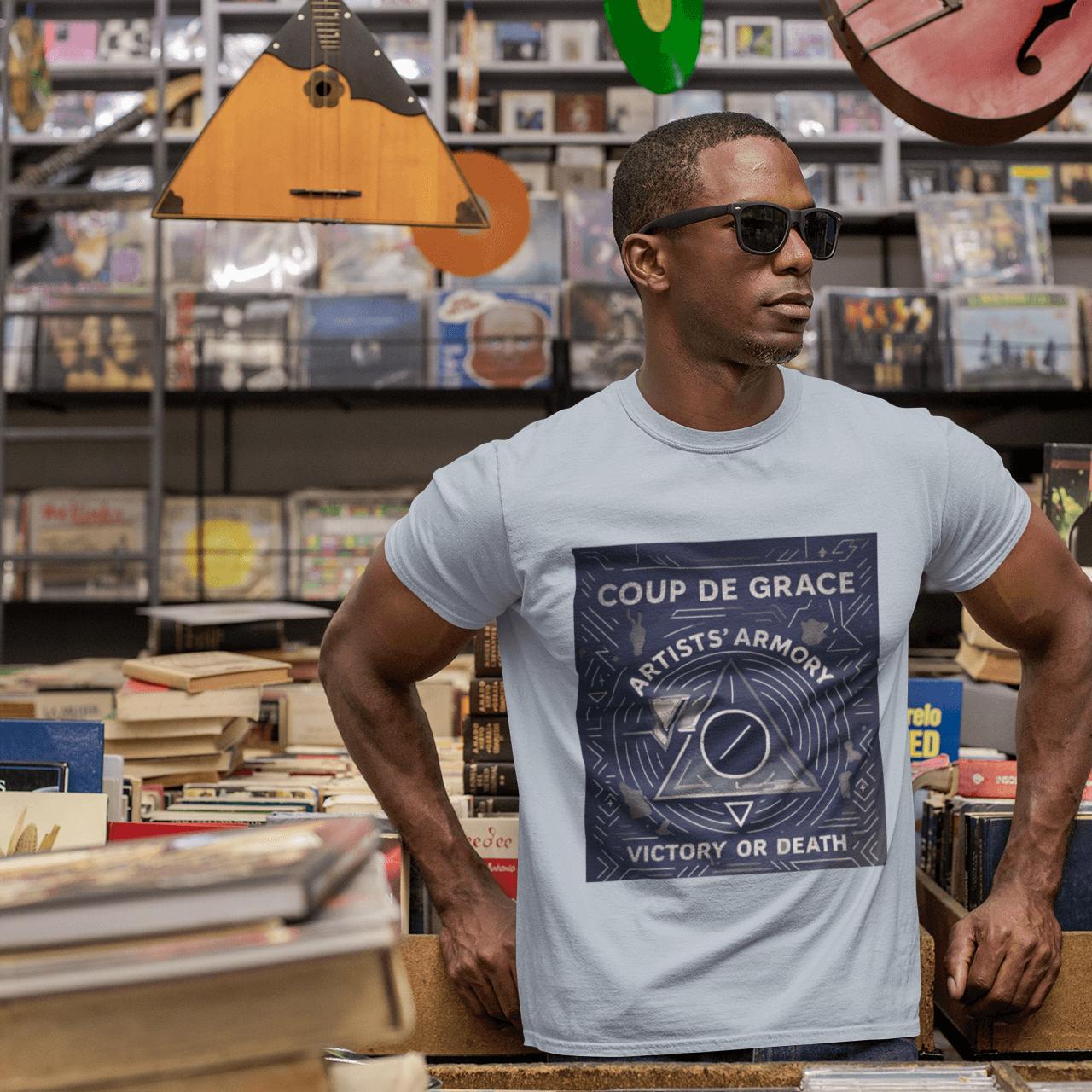 Coup de Grâce Indigo Pyramid Tee | Artists’ Armory
