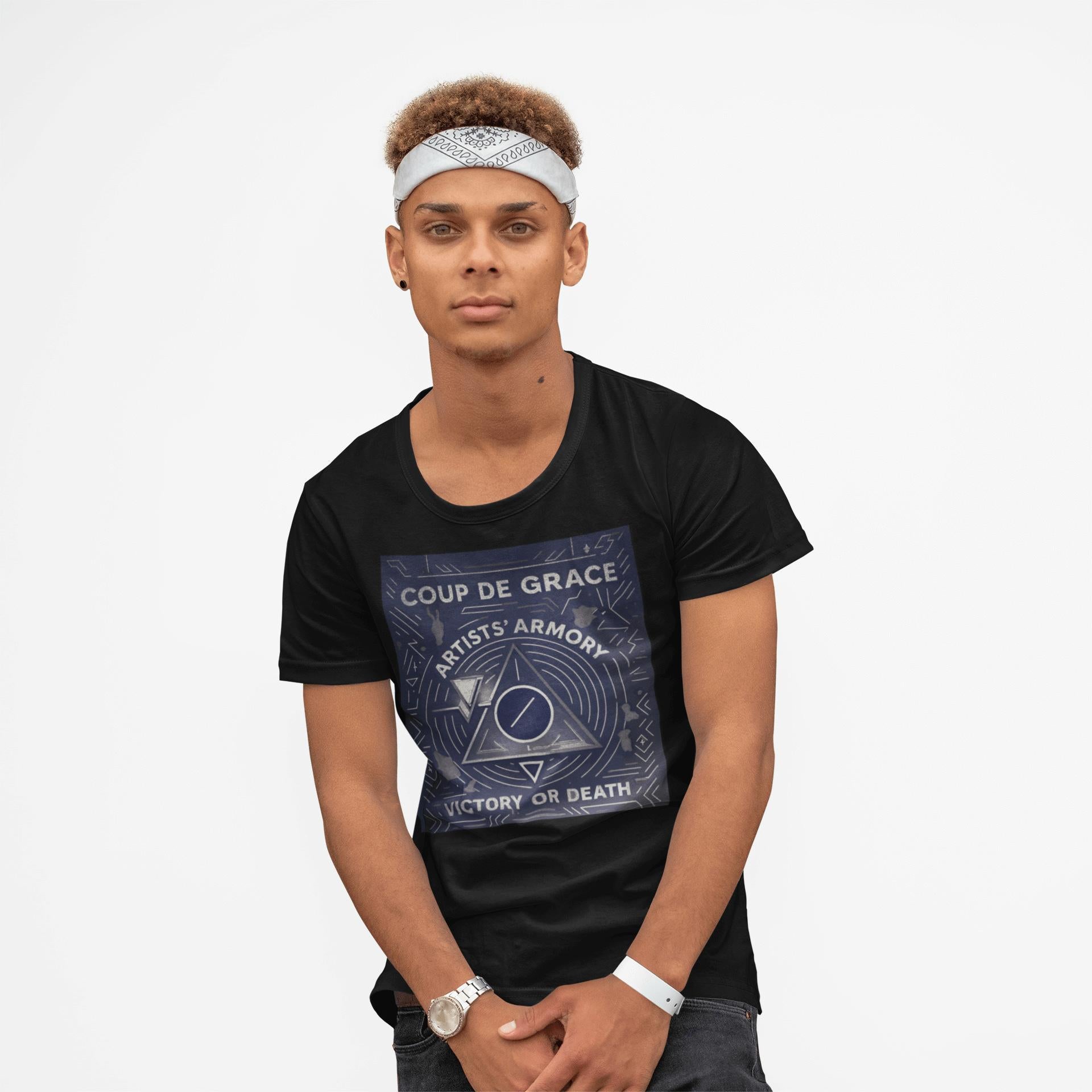 Coup de Grâce Indigo Pyramid Tee | Artists’ Armory