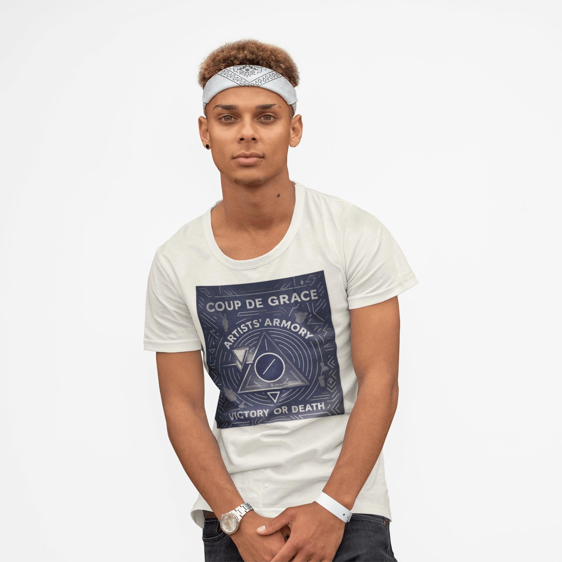 Coup de Grâce Indigo Pyramid Tee | Artists’ Armory