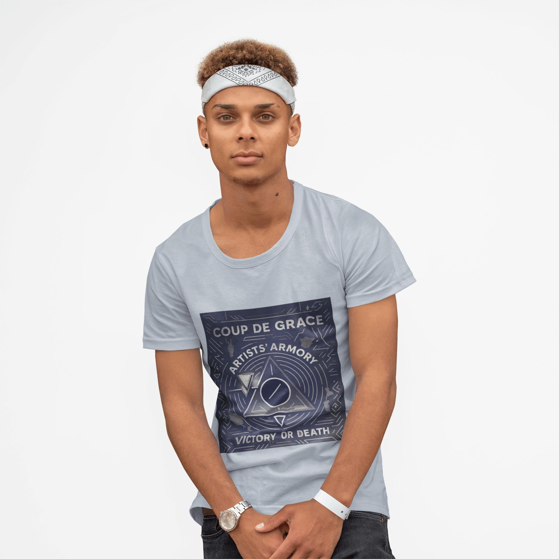 Coup de Grâce Indigo Pyramid Tee | Artists’ Armory