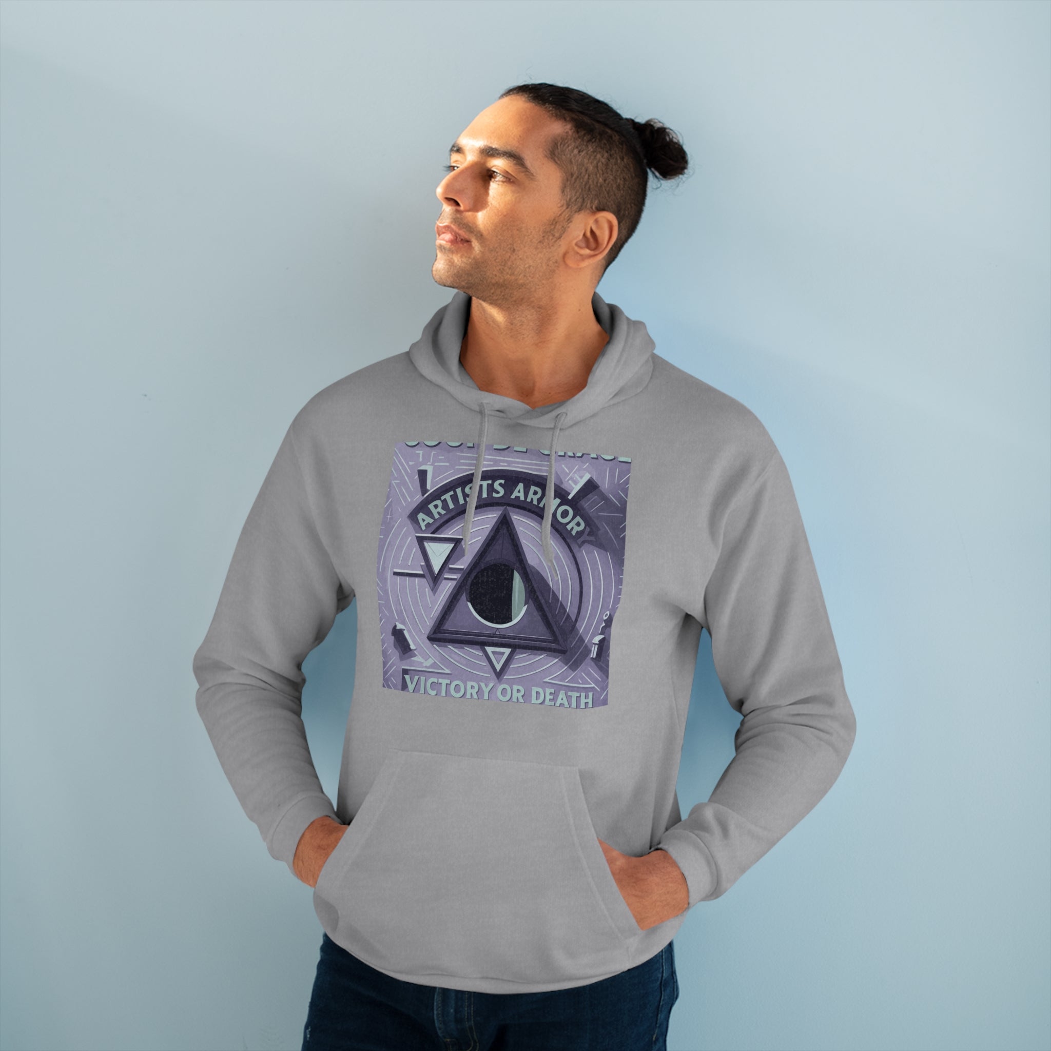 Fly Pyramid Hoodie | Indigo Cosmic Streetwear | Artists' Armory