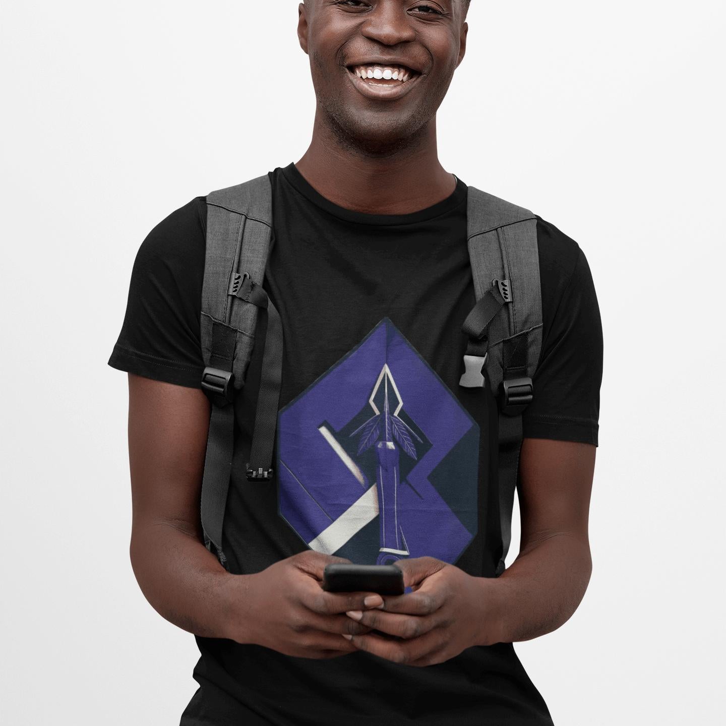 Hexa-Shield Blue Tee | Artists’ Armory