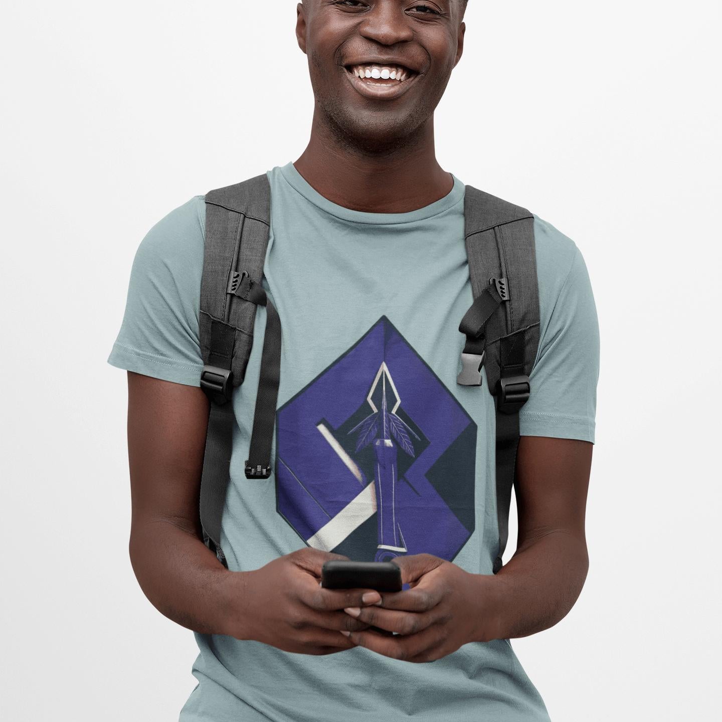 Hexa-Shield Blue Tee | Artists’ Armory