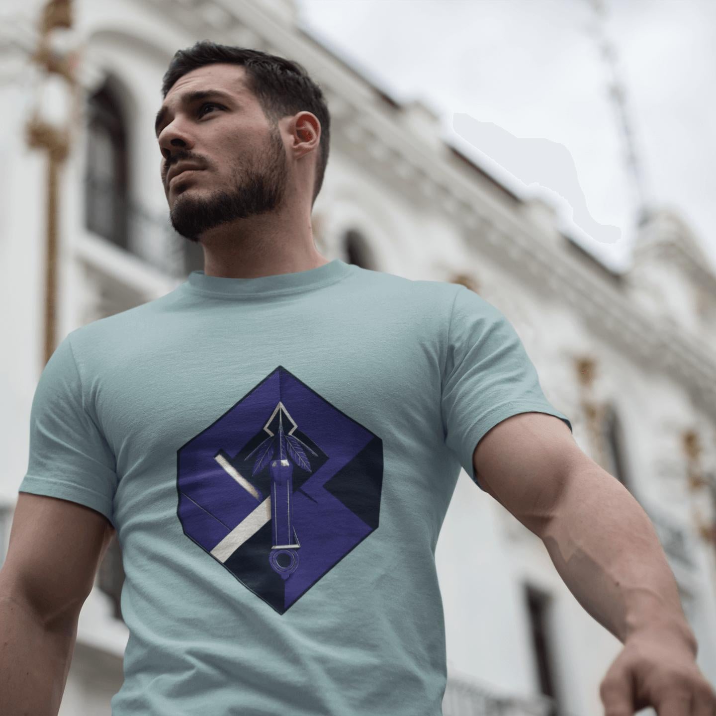 Hexa-Shield Blue Tee | Artists’ Armory