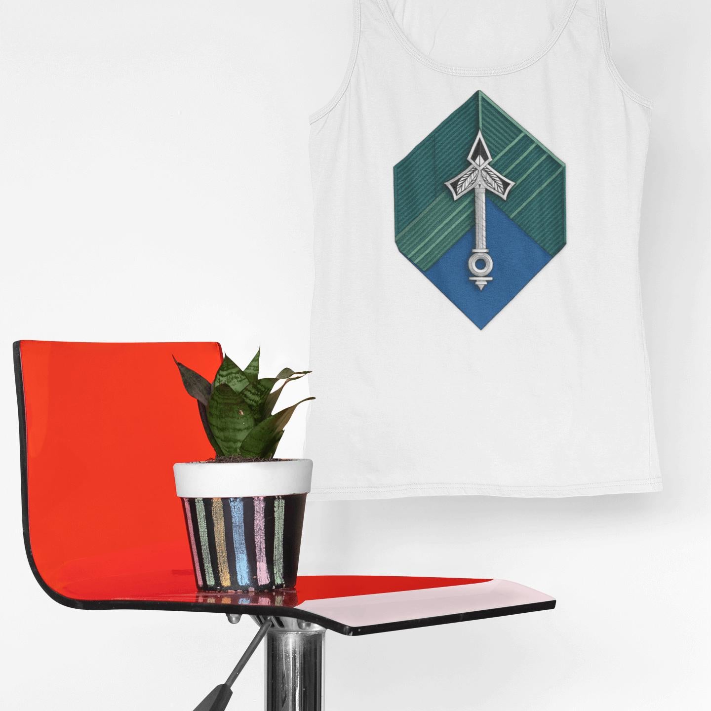 Hexa-Symbol Tank Top – Vault Blue | Artists’ Armory