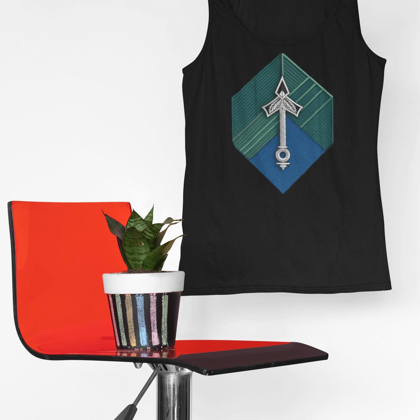 Hexa-Symbol Tank Top – Vault Blue | Artists’ Armory