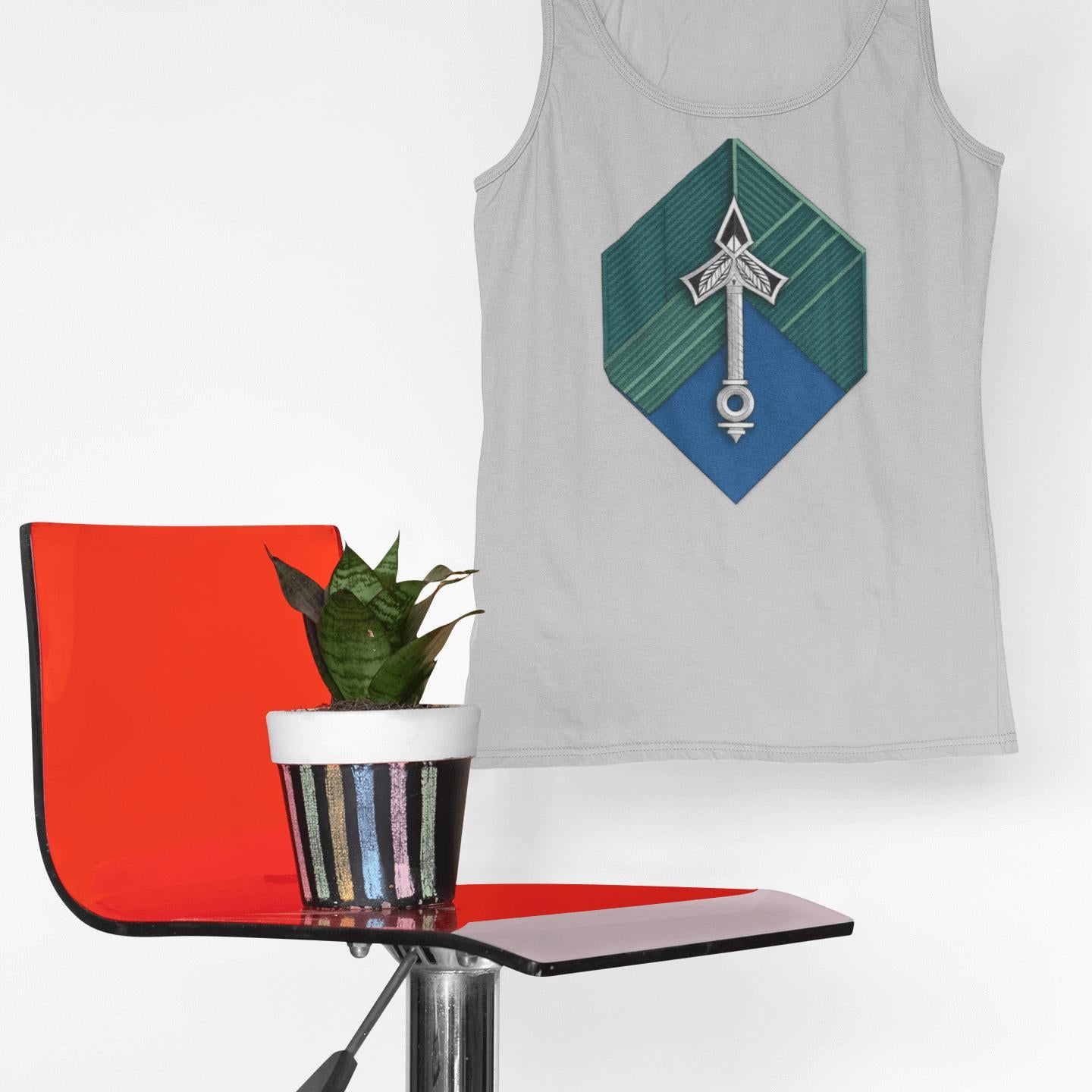 Hexa-Symbol Tank Top – Vault Blue | Artists’ Armory