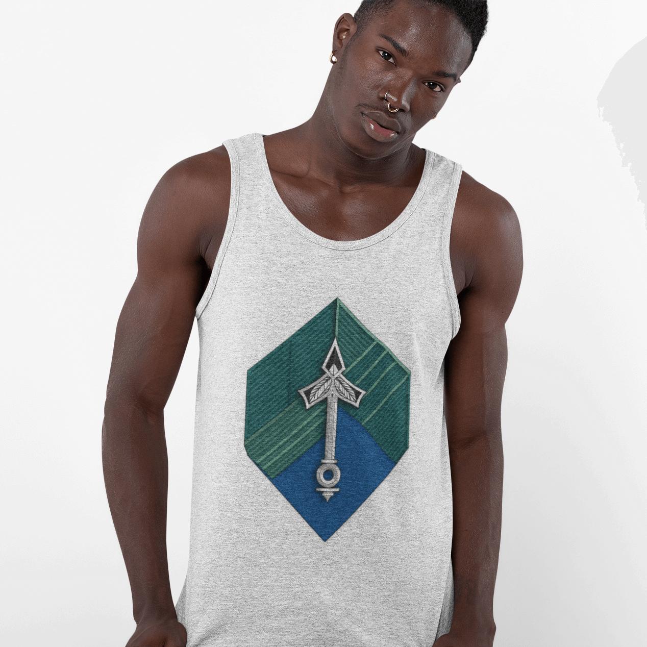 Hexa-Symbol Tank Top – Vault Blue | Artists’ Armory