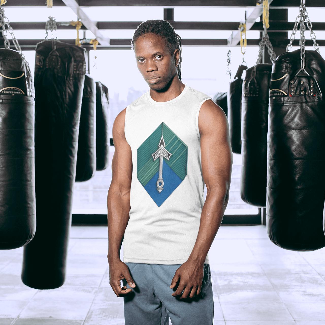 Hexa-Symbol Tank Top – Vault Blue | Artists’ Armory