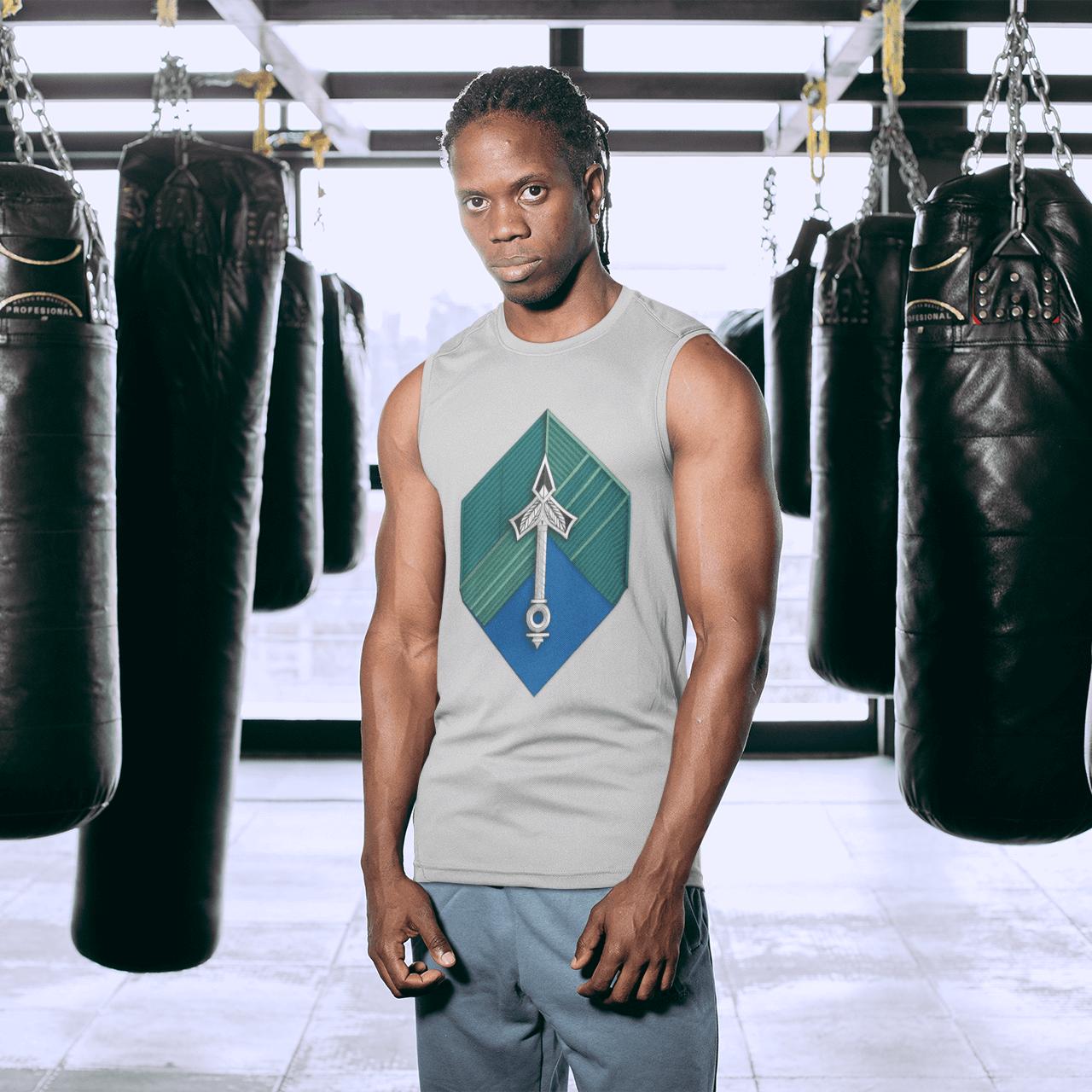 Hexa-Symbol Tank Top – Vault Blue | Artists’ Armory
