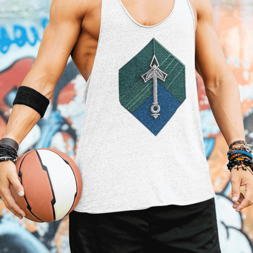 Hexa-Symbol Tank Top – Vault Blue | Artists’ Armory