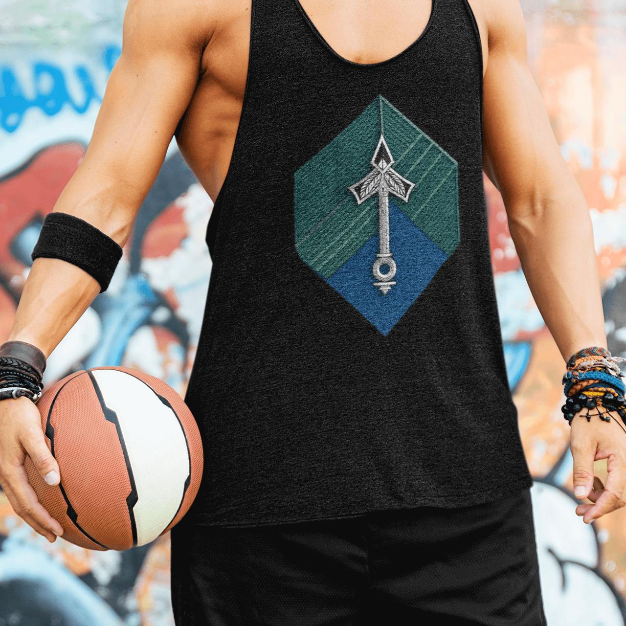 Hexa-Symbol Tank Top – Vault Blue | Artists’ Armory