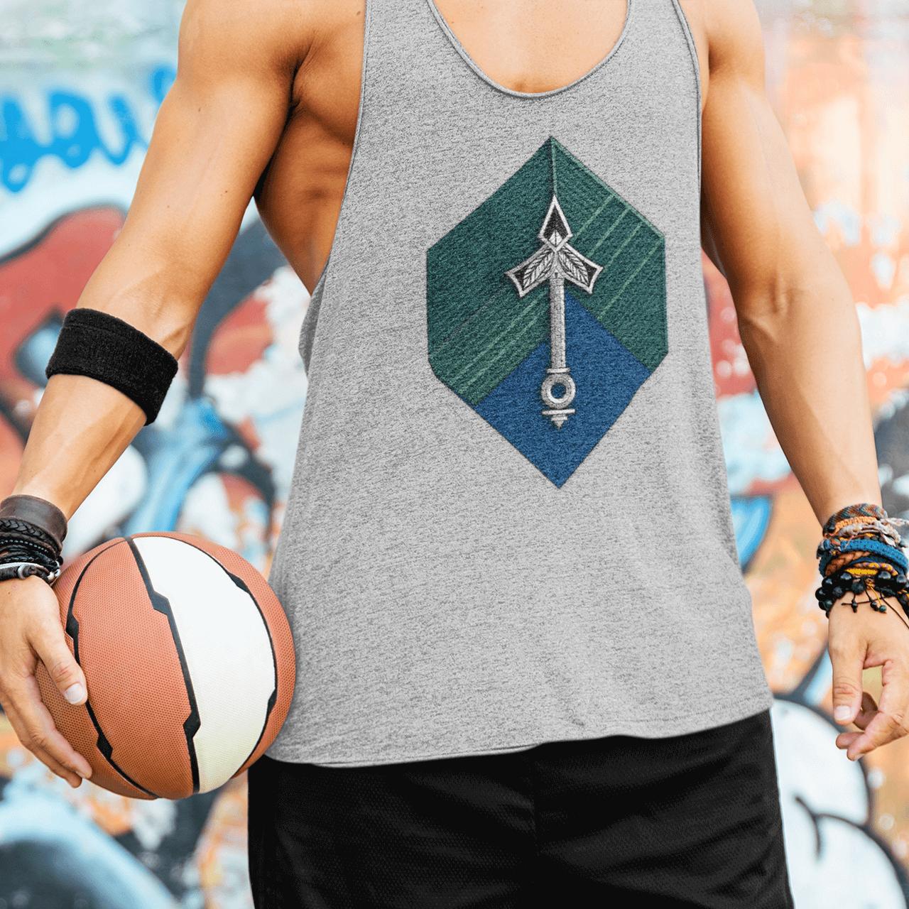 Hexa-Symbol Tank Top – Vault Blue | Artists’ Armory