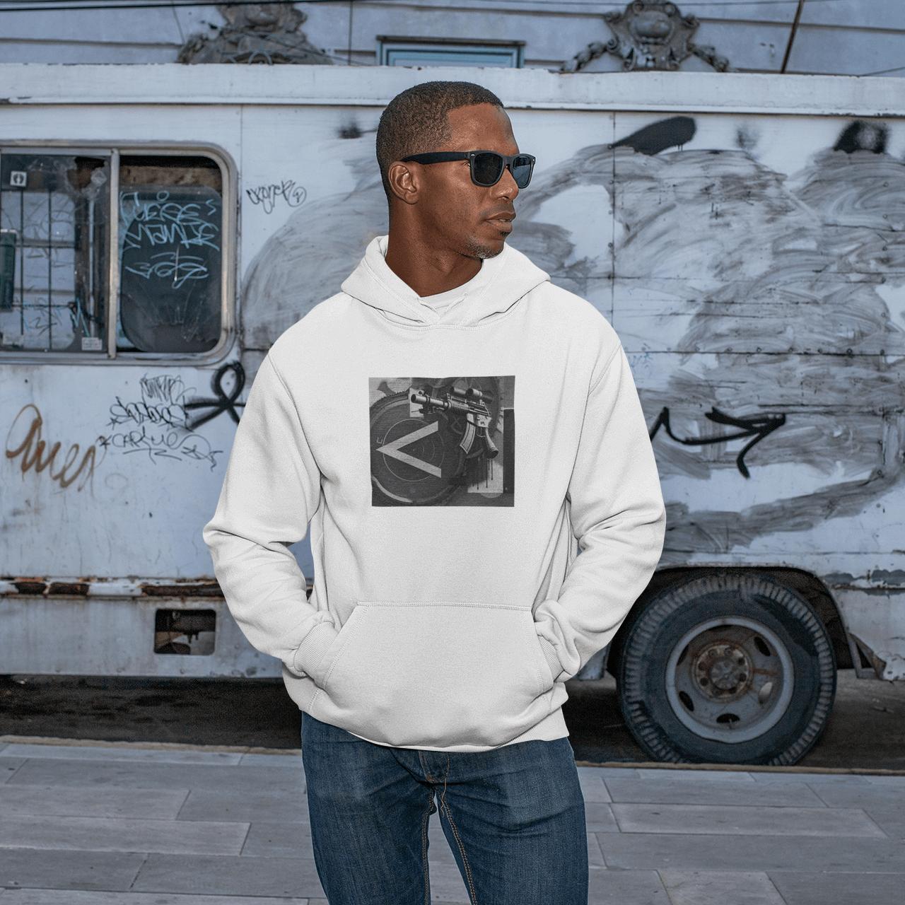 Machine Gun As Art Hoodie – Noir | Artists’ Armory