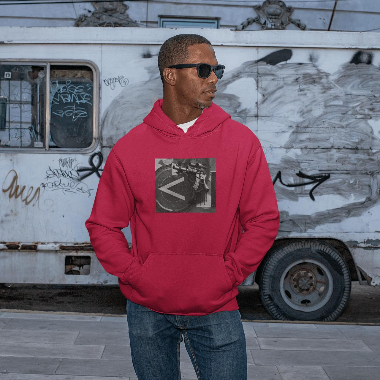 Machine Gun As Art Hoodie – Noir | Artists’ Armory