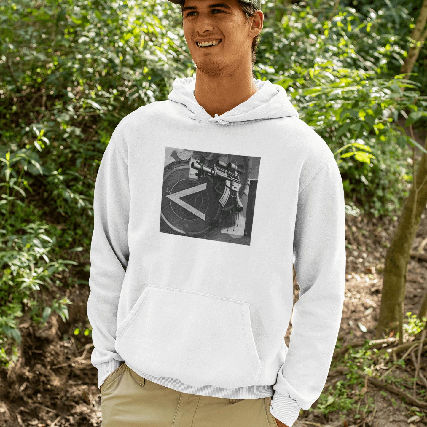 Machine Gun As Art Hoodie – Noir | Artists’ Armory