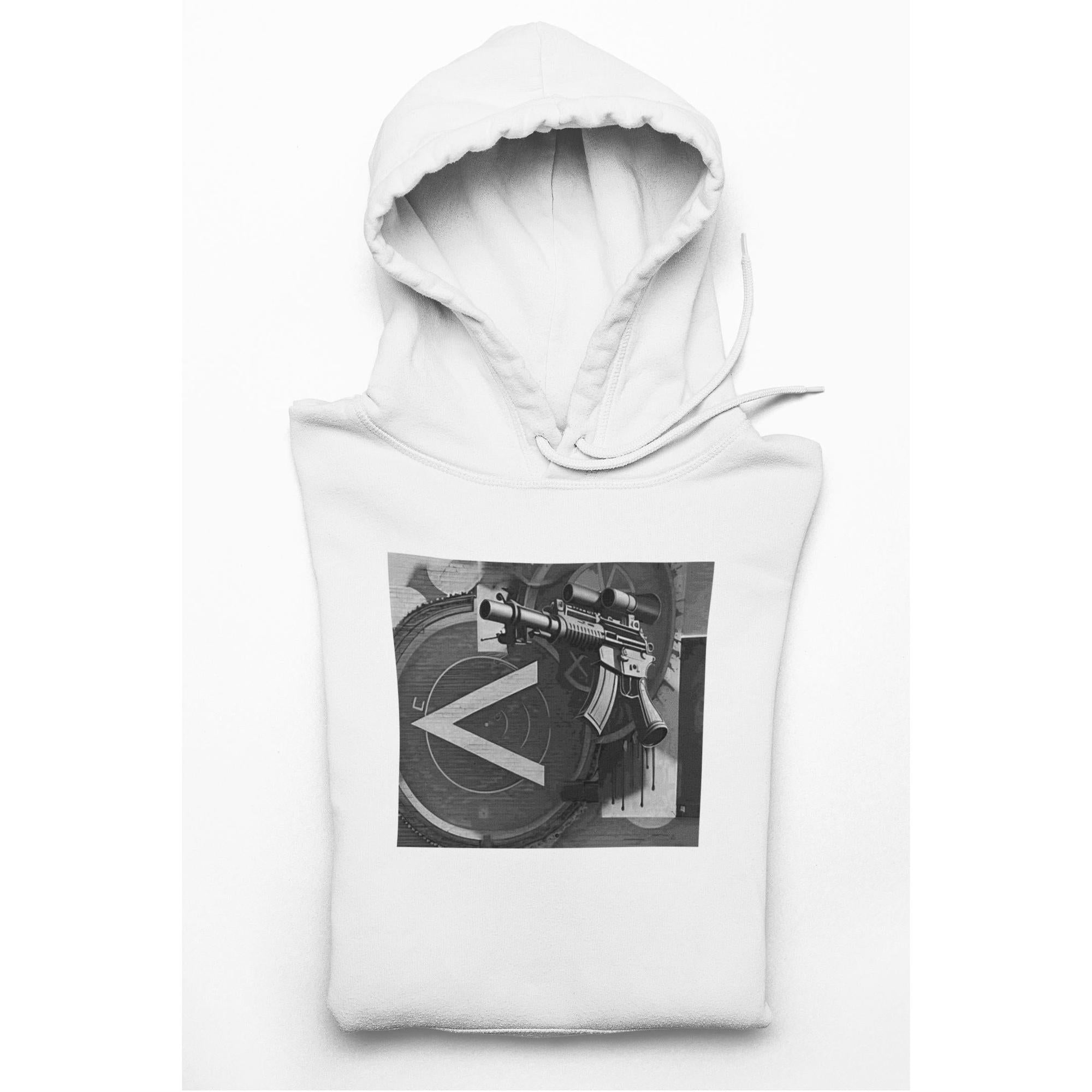 Machine Gun As Art Hoodie – Noir | Artists’ Armory