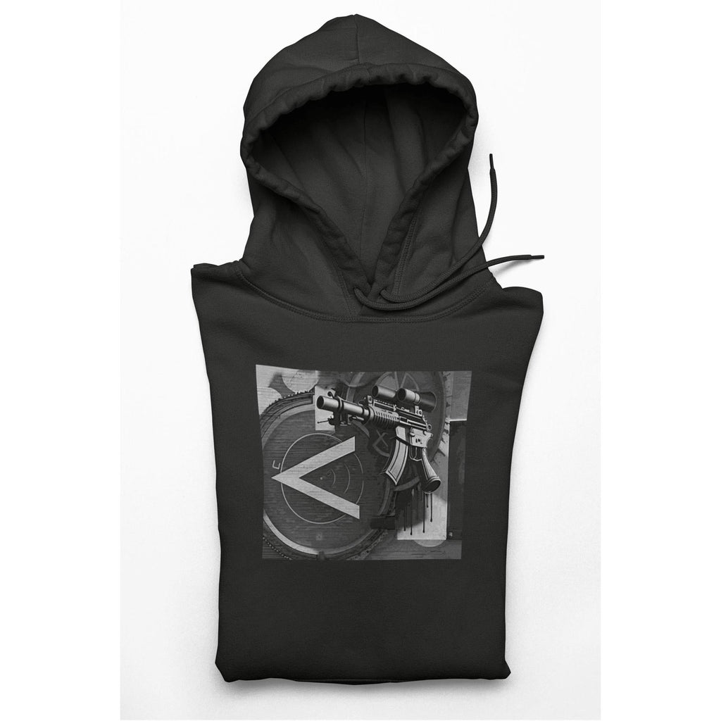 Machine Gun As Art Hoodie – Noir | Artists’ Armory