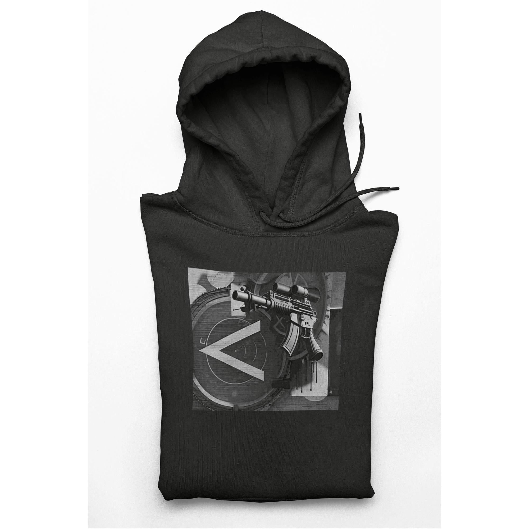 Machine Gun As Art Hoodie – Noir | Artists’ Armory