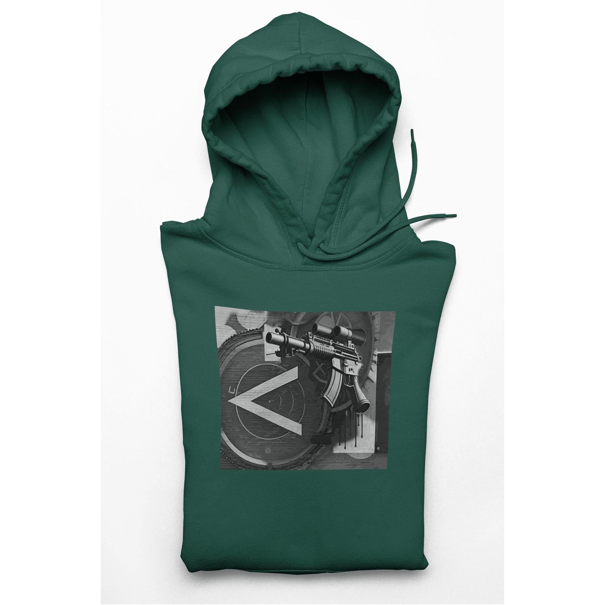 Machine Gun As Art Hoodie – Noir | Artists’ Armory