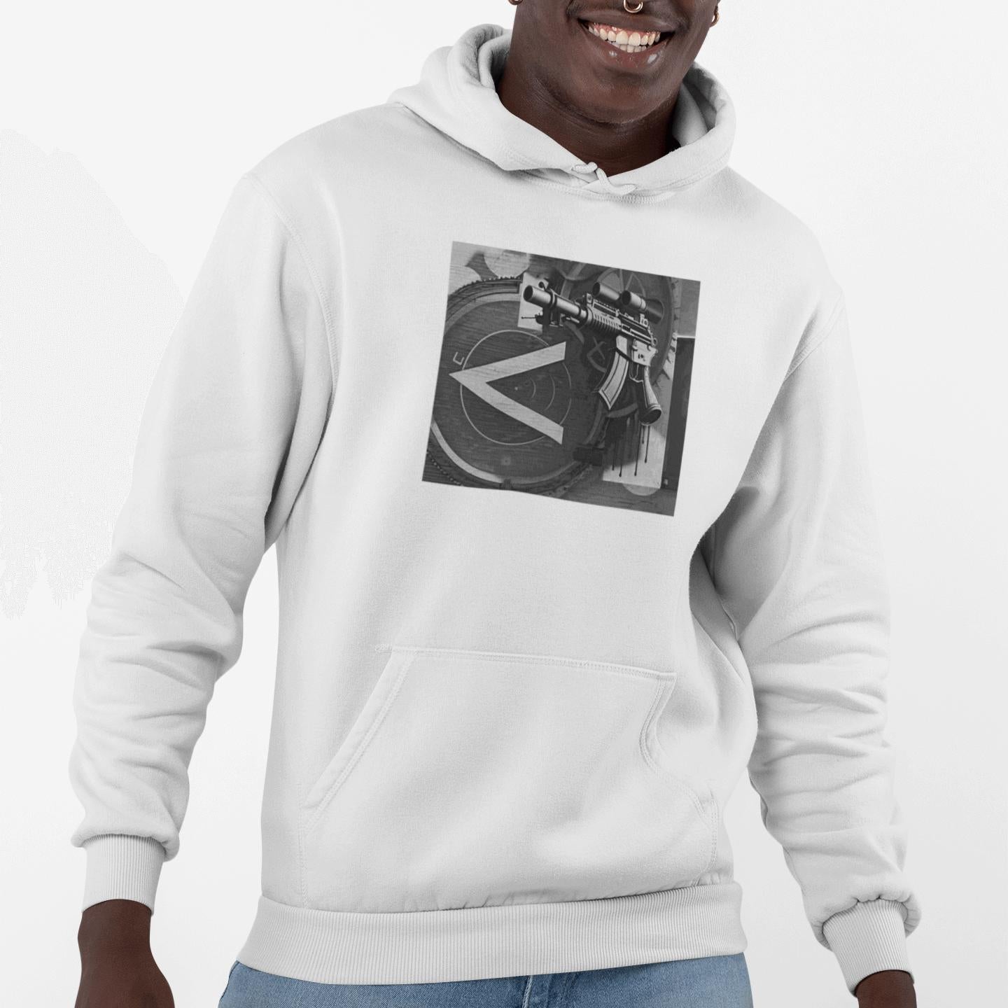 Machine Gun As Art Hoodie – Noir | Artists’ Armory