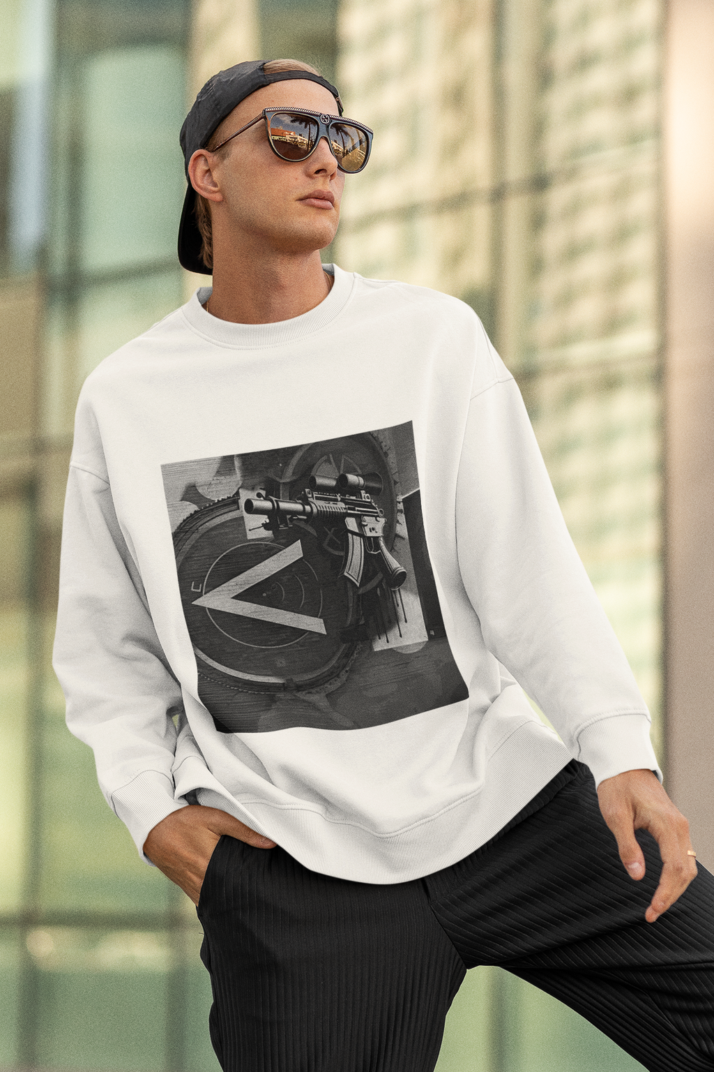 Machine Gun As Art Sweatshirt | Artists' Armory