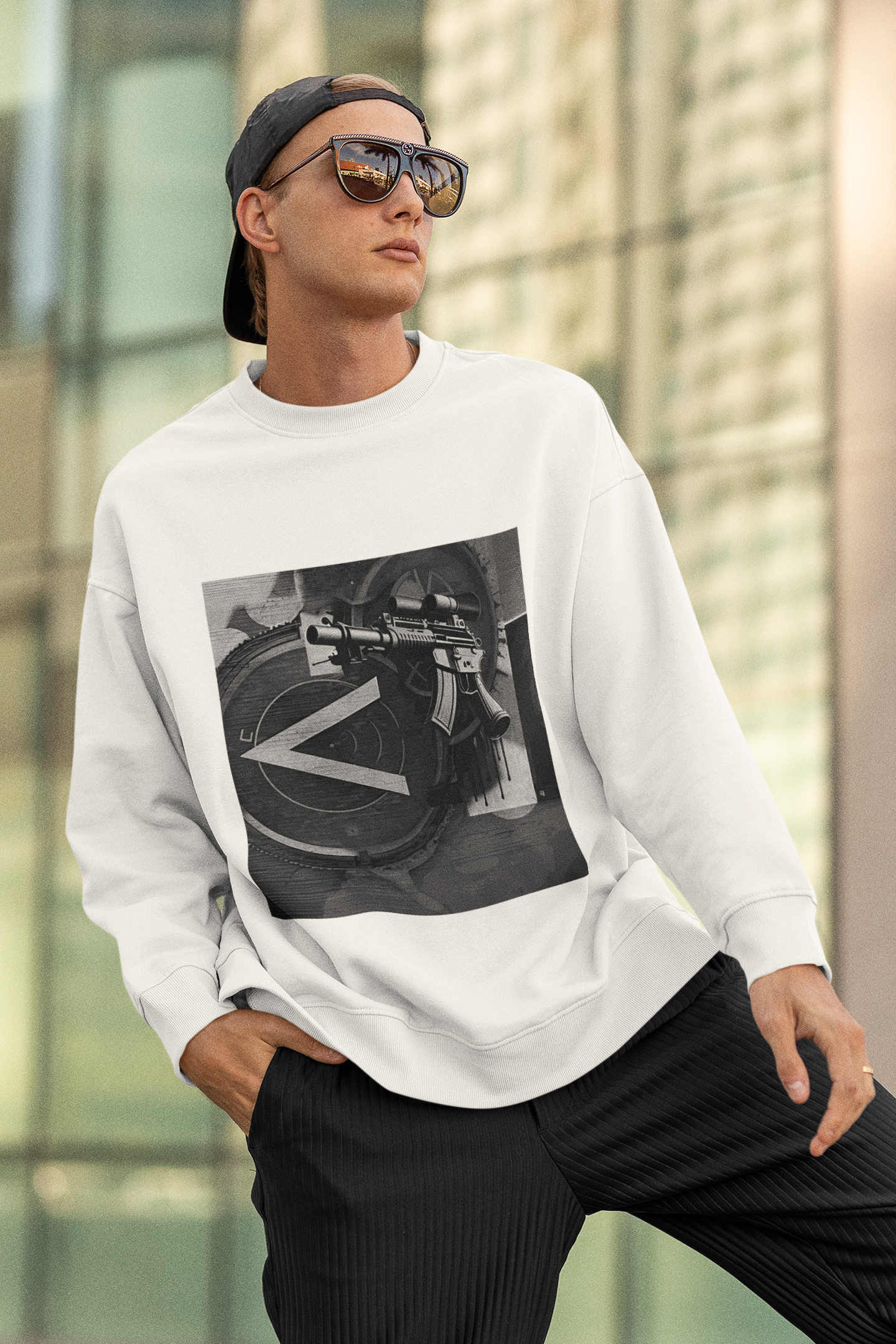 Machine Gun As Art Sweatshirt | Artists' Armory
