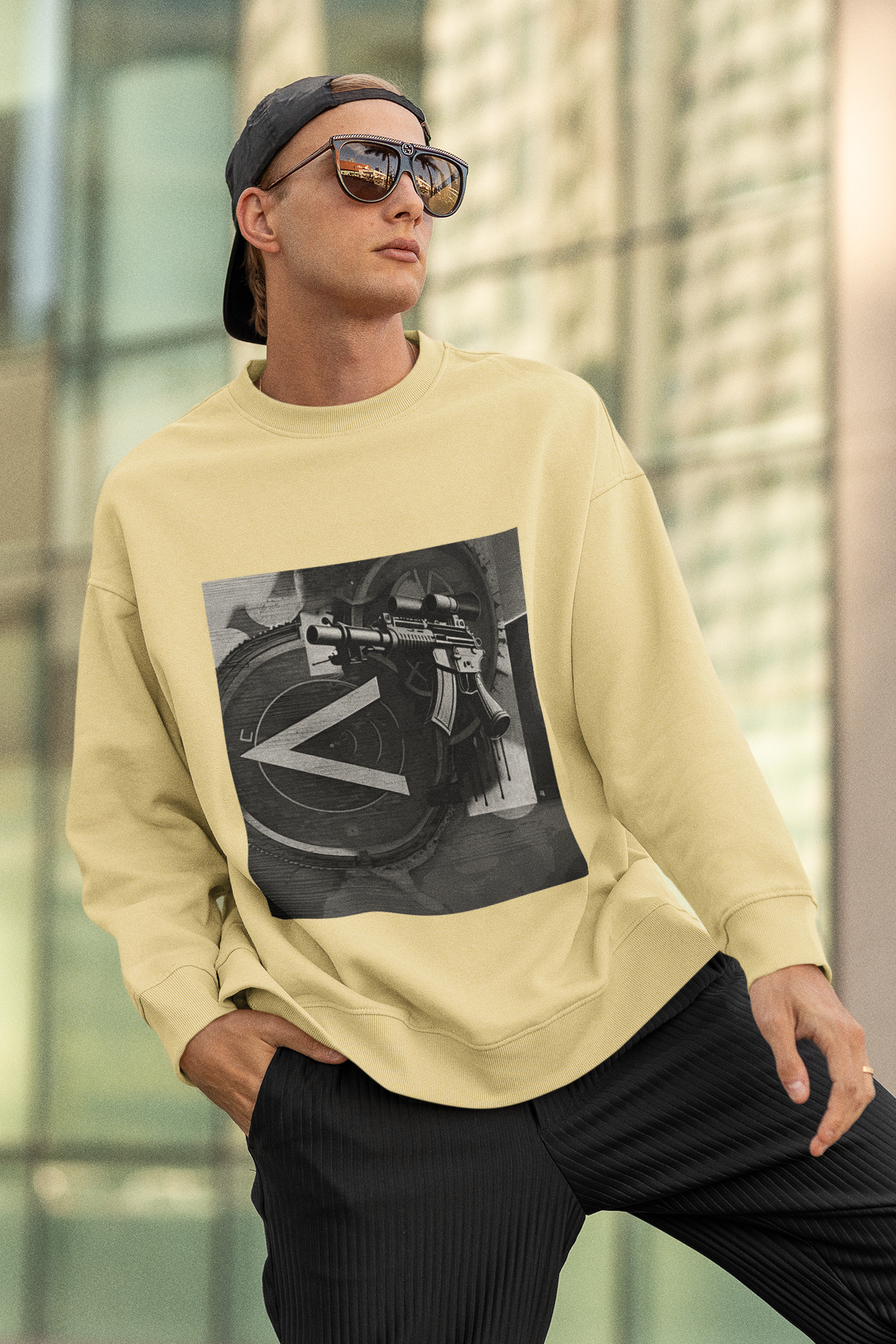 Machine Gun As Art Sweatshirt | Artists' Armory