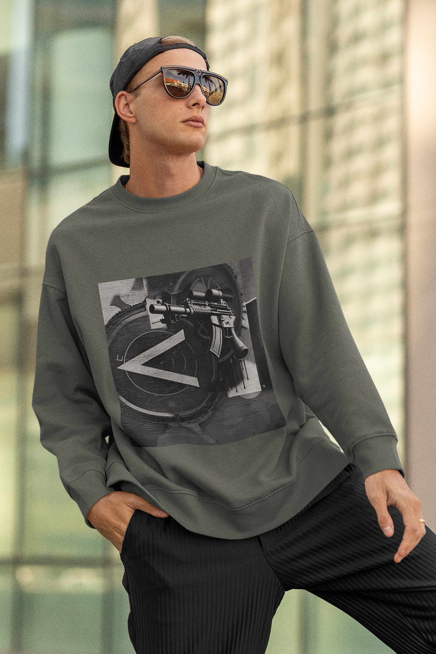 Machine Gun As Art Sweatshirt | Artists' Armory
