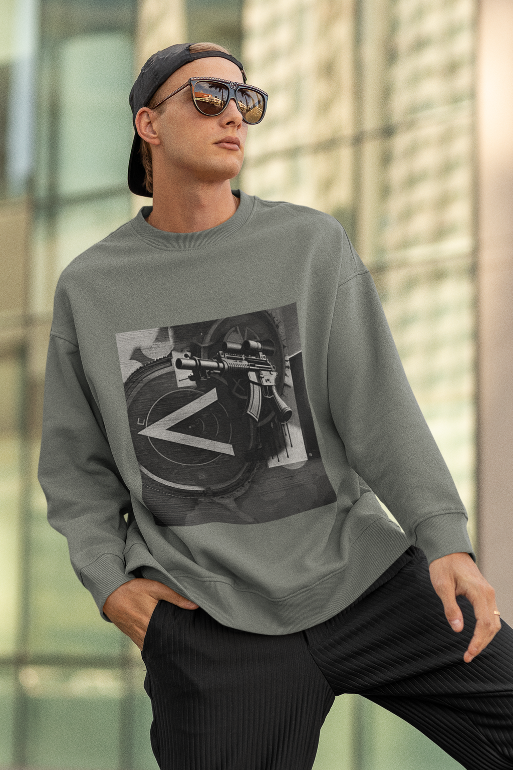 Machine Gun As Art Sweatshirt | Artists' Armory