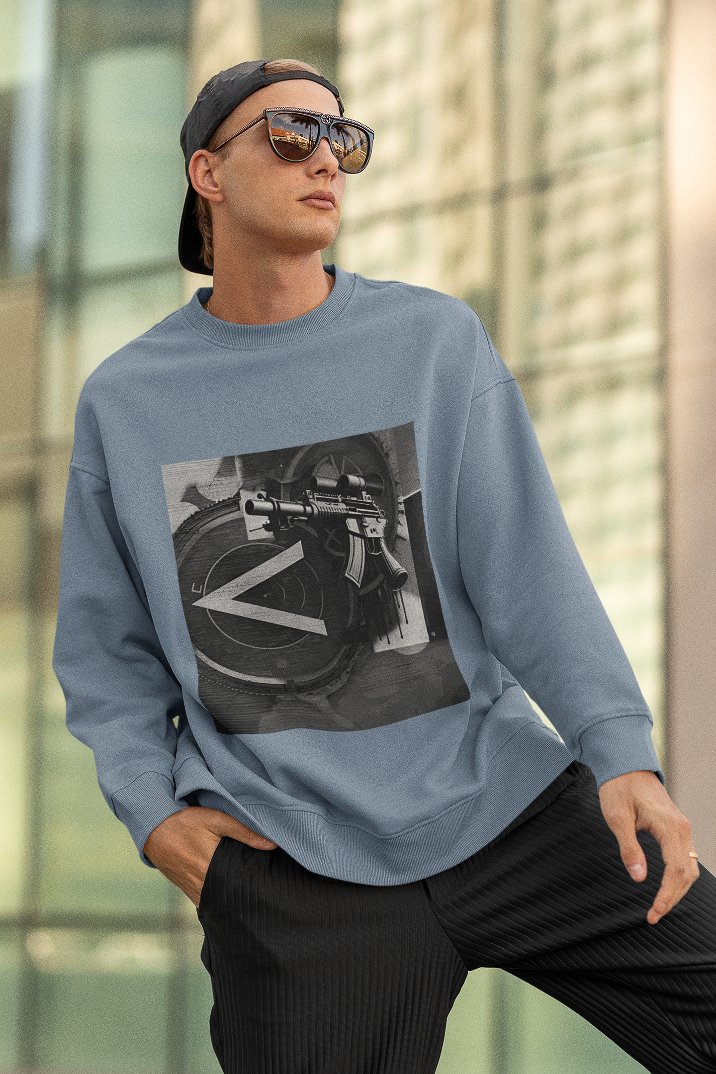 Machine Gun As Art Sweatshirt | Artists' Armory