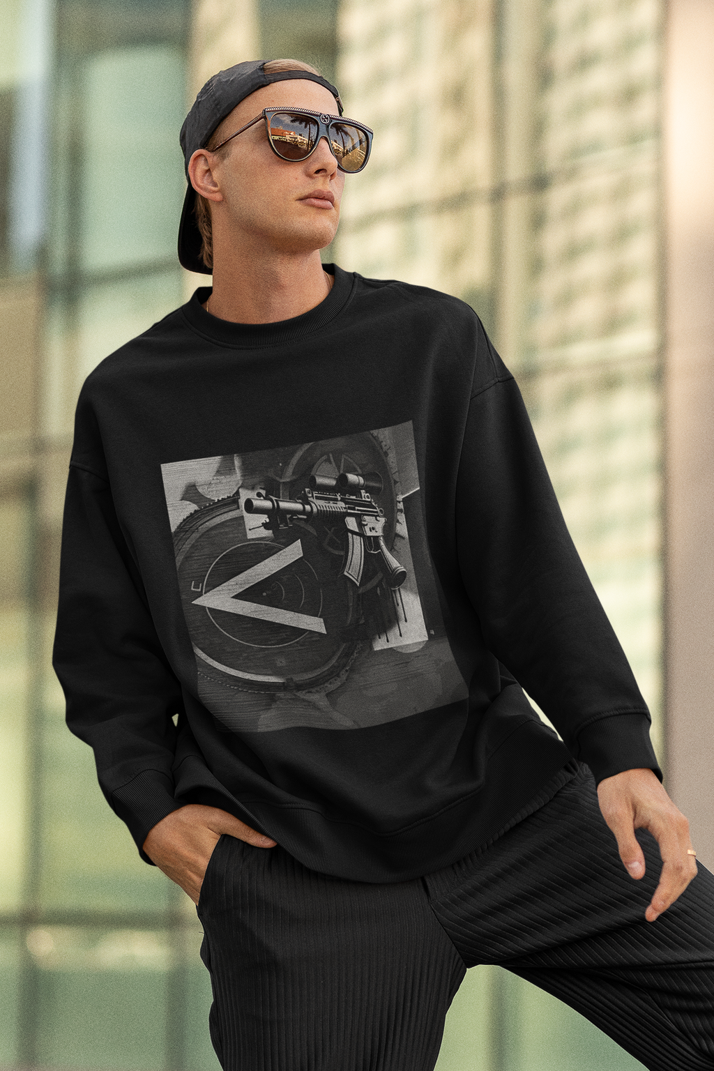 Machine Gun As Art Sweatshirt | Artists' Armory